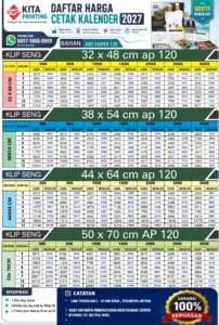 cetak kalender ap 120