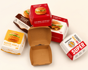 cetak box burger