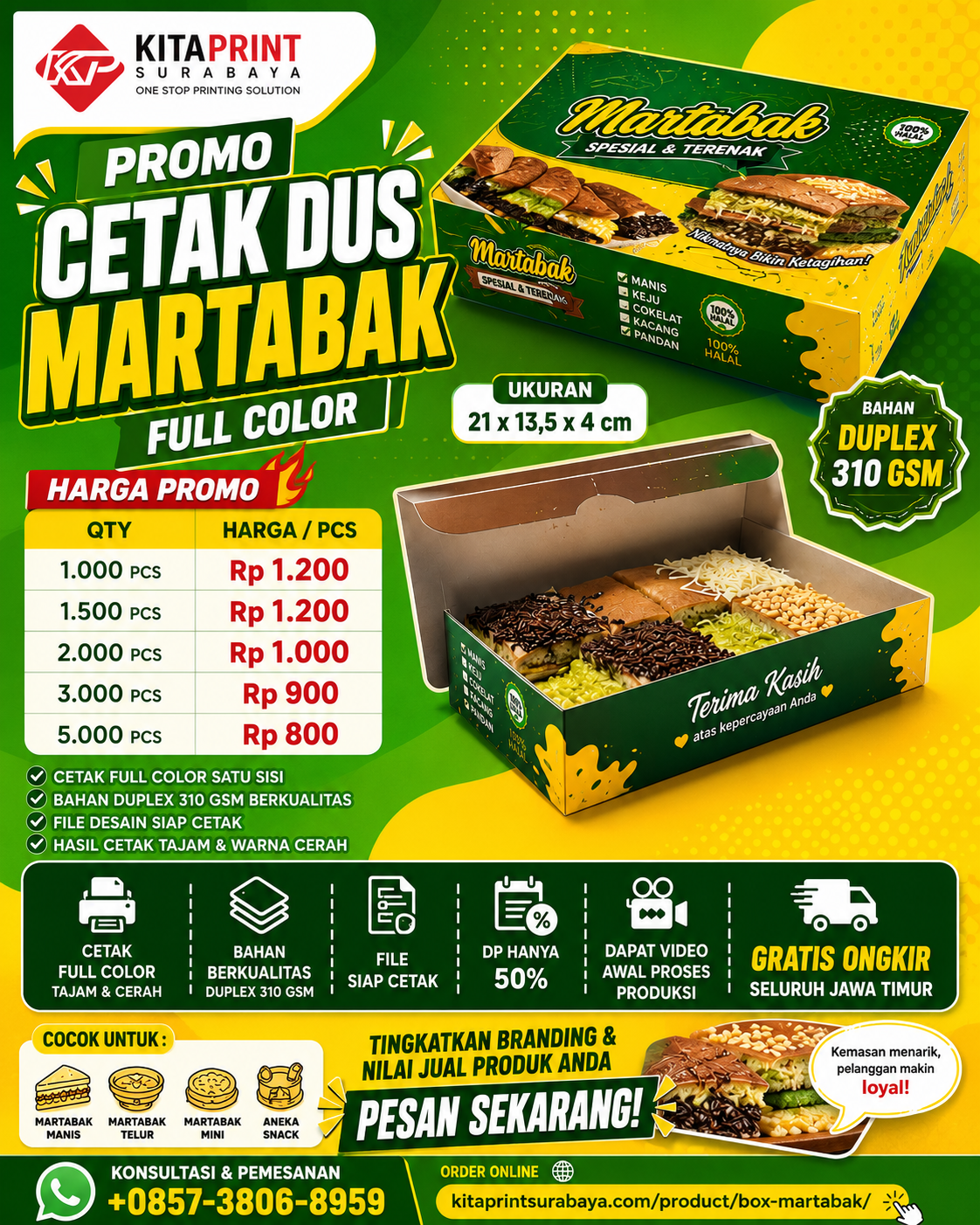 promo cetak box martabak